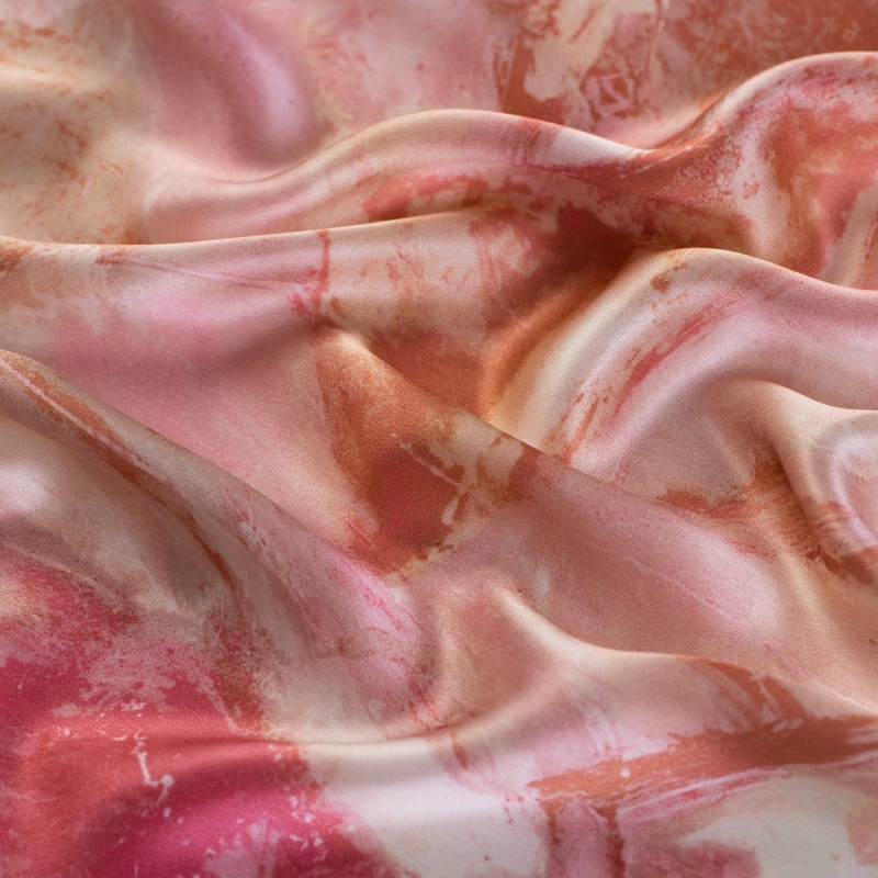 Cadou: Esarfa matase First Moment Rose Blush si Cercei argint Cuart Pink Muse