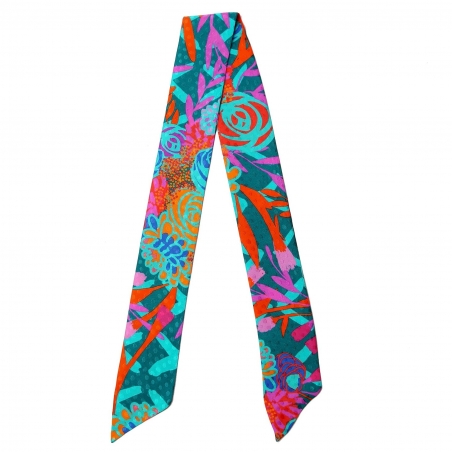Twilly Silk Scarf Chanson Coloniale