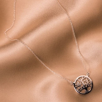 Silver pendant red coral