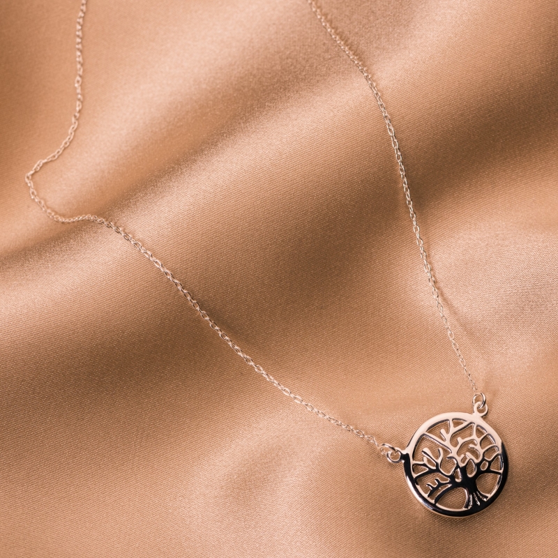 Silver pendant red coral