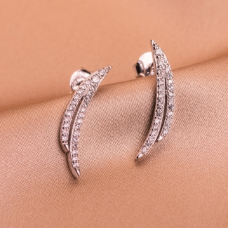 Sterling Silver Earrings Grace Wings