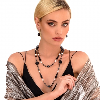 Sterling Silver Earrings onix zirconia elegant