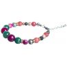 Pink and Green Agates Luxury Bracelet