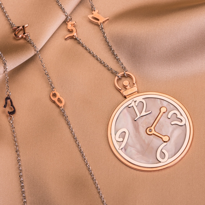 Colier argint Enjoy Time