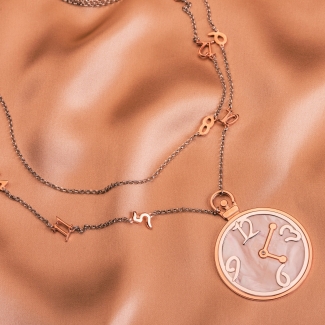 Colier argint Enjoy Time