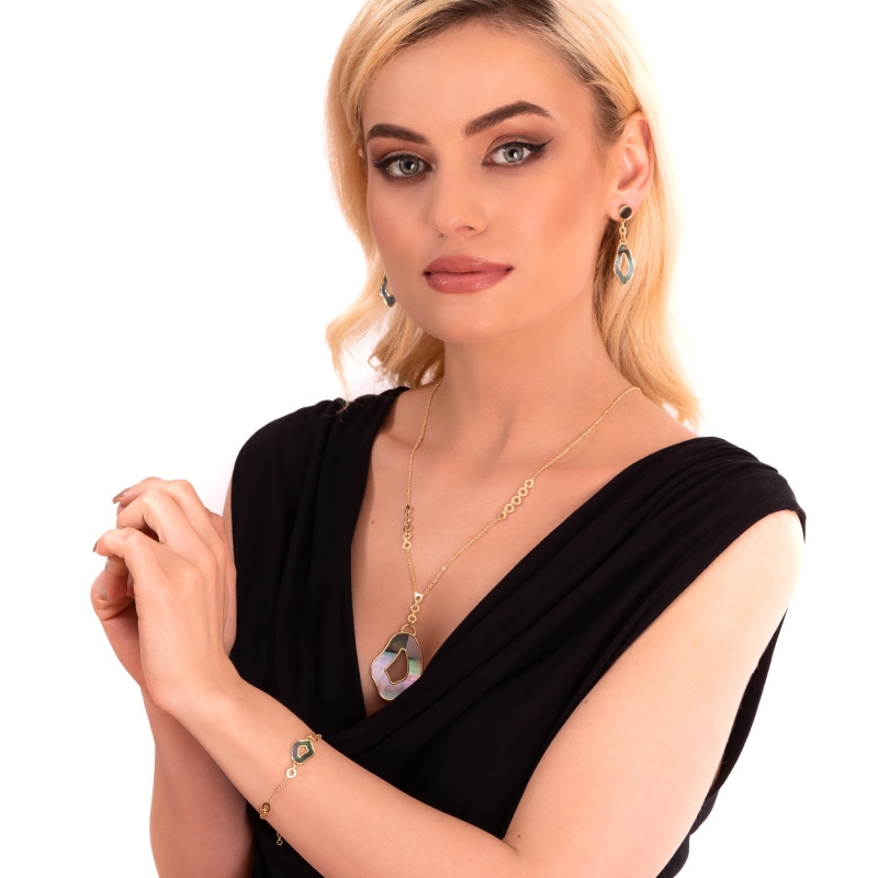 Sterling Silver Necklace Confidence gold