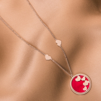 Colier argint Heart To Heart