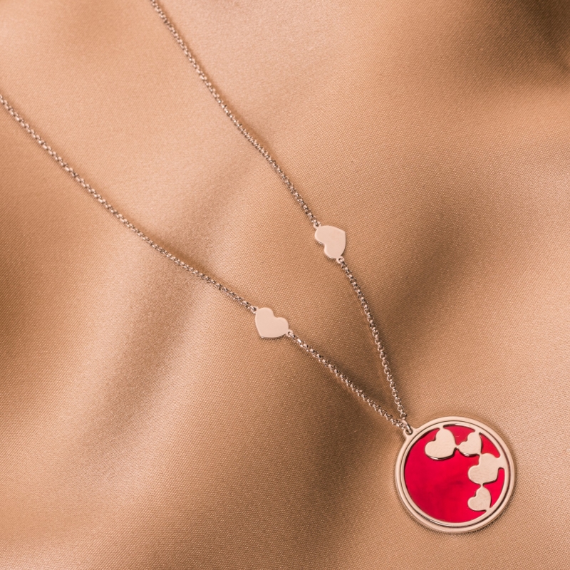 Sterling Silver Necklace Heart To Heart