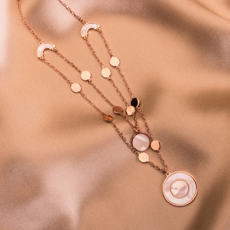 Sterling Silver Necklace Bella Donna white