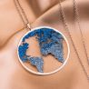 Sterling Silver Necklace Beauty Of The World