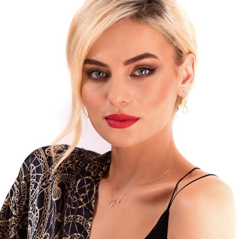 Sterling Silver Necklace Full Life gold