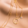 Sterling Silver Necklace Full Life gold