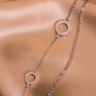 Colier argint Touch & Glow