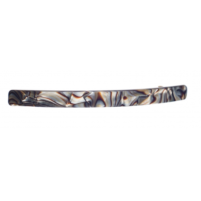 ONYX Grey Shell Skinny Barrette