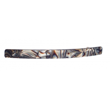 ONYX Grey Shell Skinny Barrette