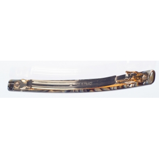 ONYX Grey Shell Skinny Barrette