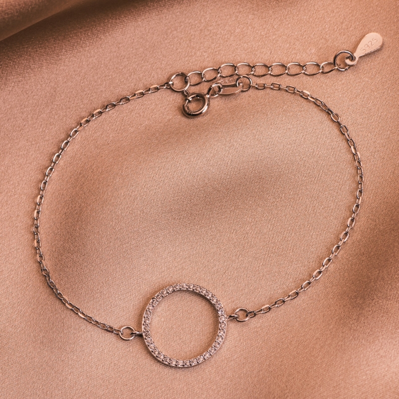 Zirconia Full Life silver bracelet