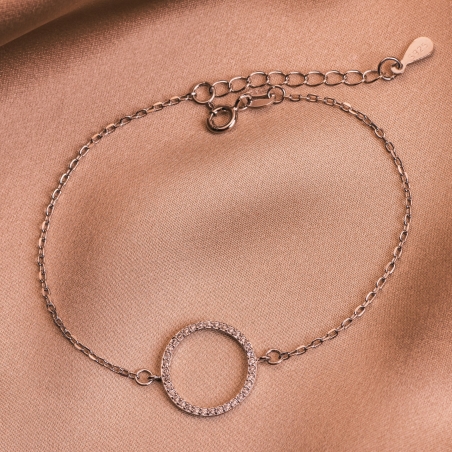 Zirconia Full Life silver bracelet