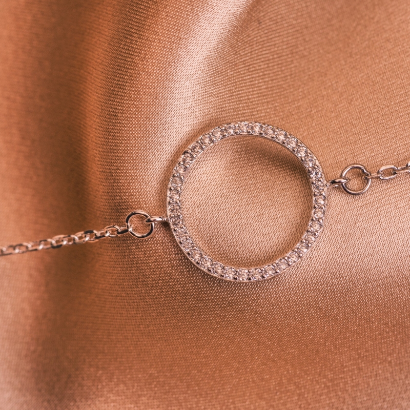 Zirconia Full Life silver bracelet