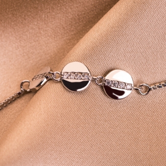 Zirconia Memories silver bracelet