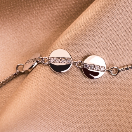 Zirconia Memories silver bracelet