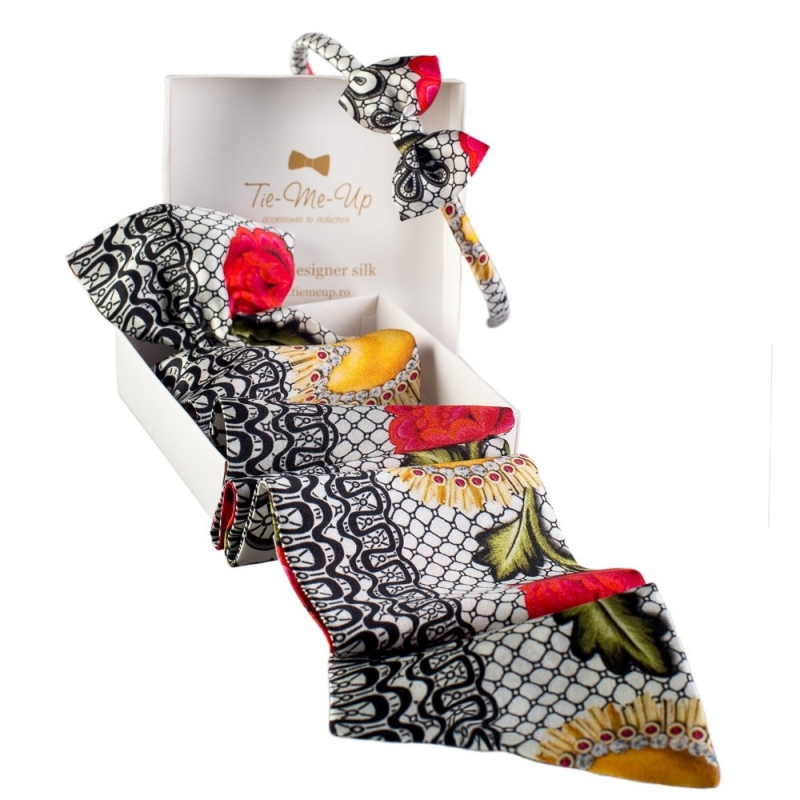 Eşarfă cu volan Mystic Red