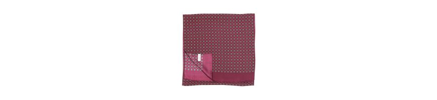 Collection of silk scarves and bow ties for men