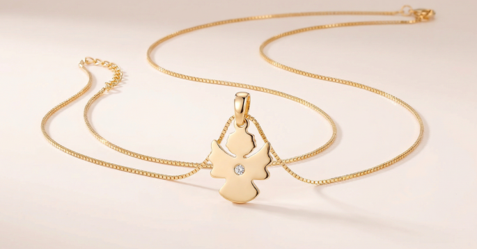 Coliere aur cu diamant Tie-Me-Up